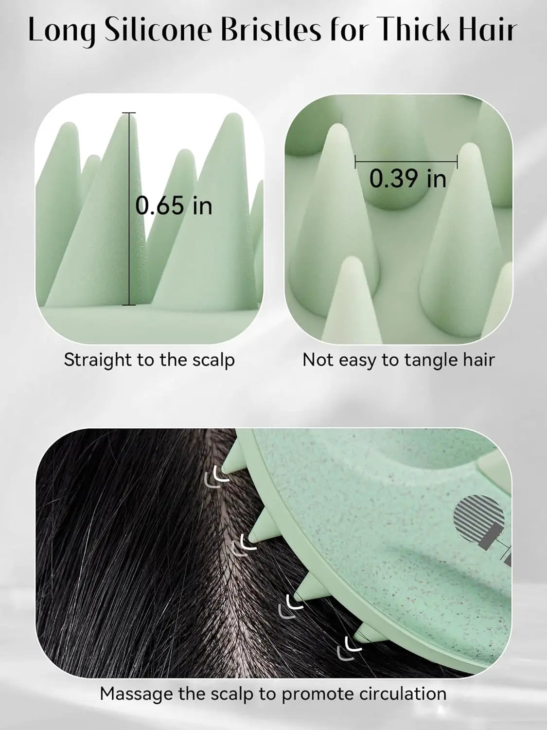 Scalp Massage Brush – Deep Clean, Stop Itching & Boost Hair Growth