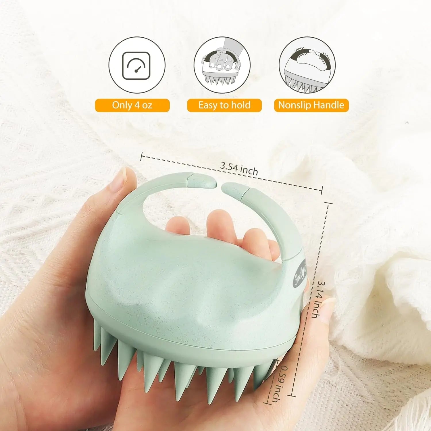 Scalp Massage Brush – Deep Clean, Stop Itching & Boost Hair Growth