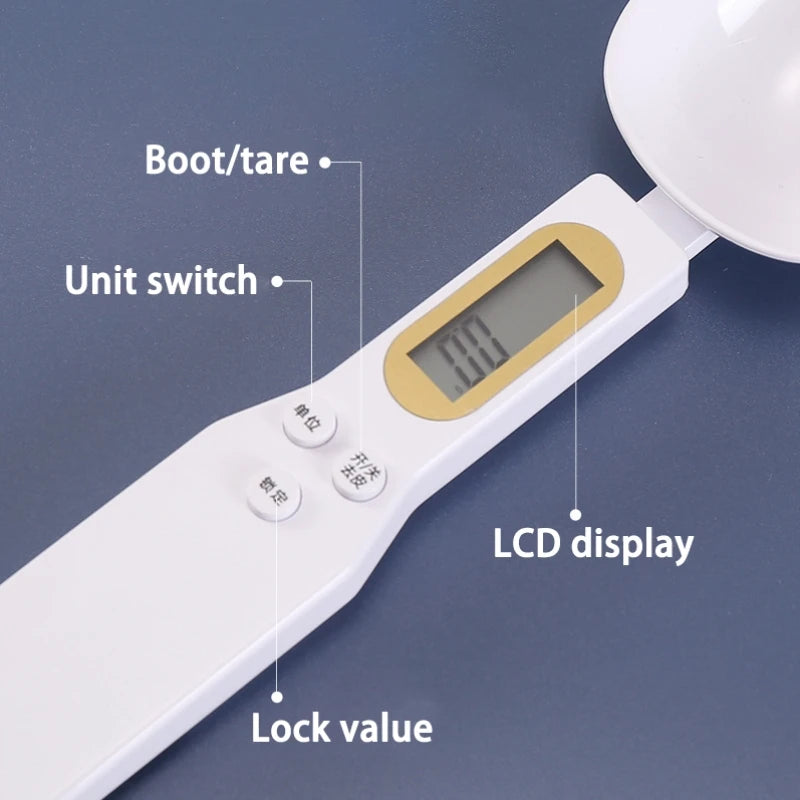 Digital Kitchen Scale Spoon – Precise Measuring for Coffee, Baking & Cooking