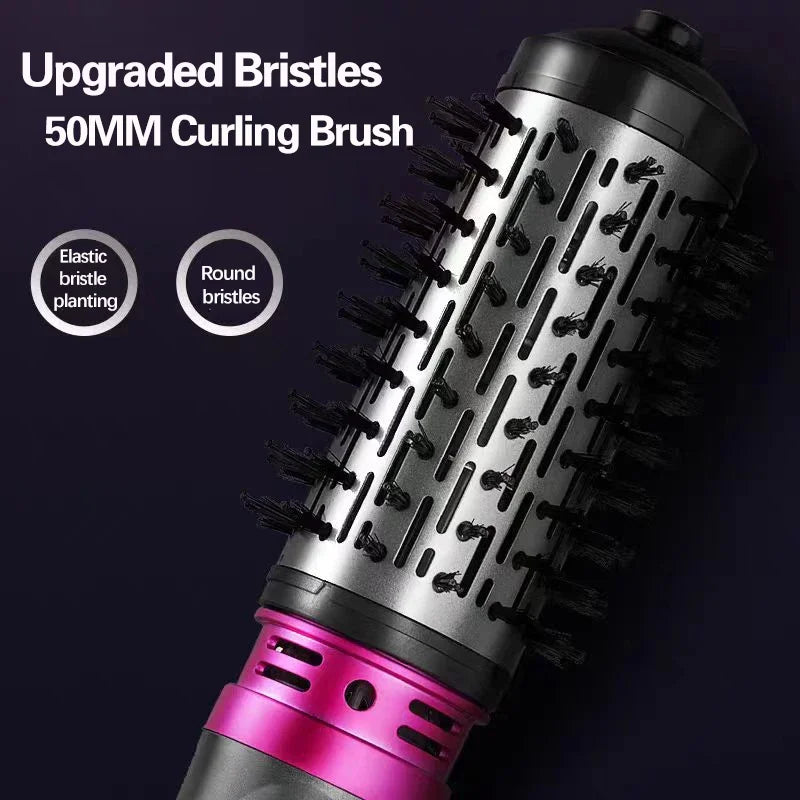 2-in-1 Hot Air Brush & Curling Wand — Salon-Quality Blowout at Home