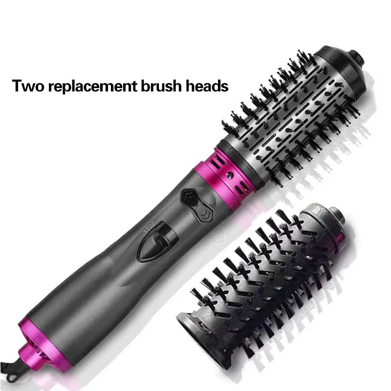 2-in-1 Hot Air Brush & Curling Wand — Salon-Quality Blowout at Home