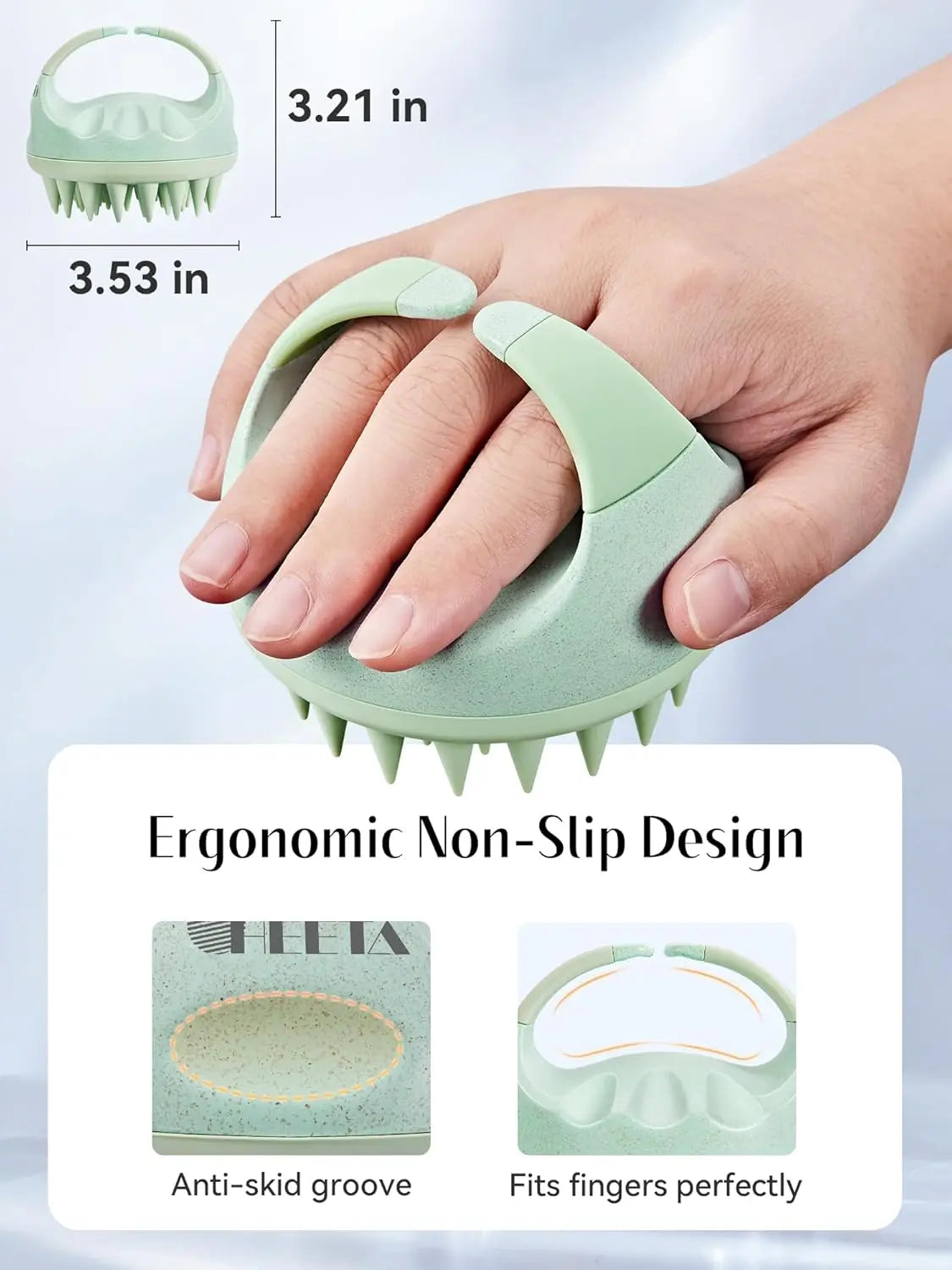 Scalp Massage Brush – Deep Clean, Stop Itching & Boost Hair Growth